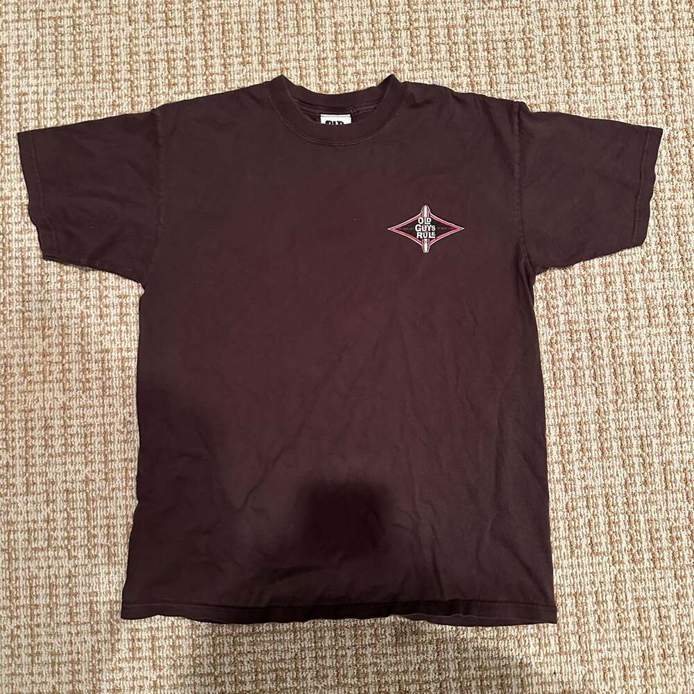 OLD GUYS RULE the older i get the better i was brown L t shirt